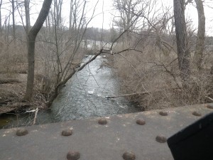 Paint Creek_looking downstream from Clinton Trail bridge