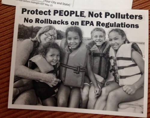 EPA postcard