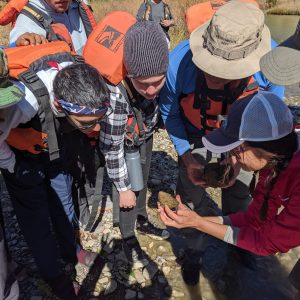 Students learning on the banks of the Rio Chama. Photo courtesy New Mexico Wild.