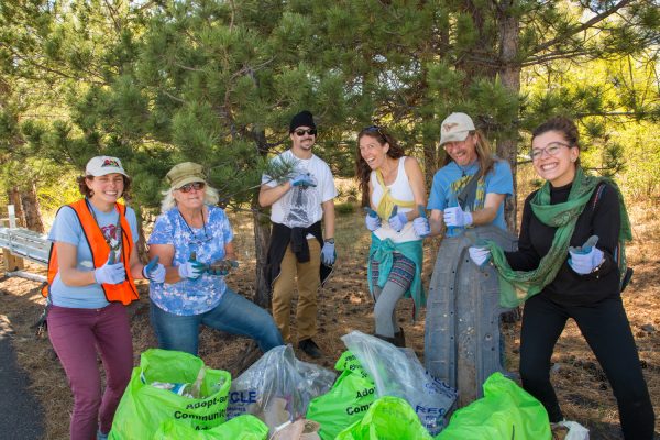Rio de Flag Clean Up in Southside, May 4th, 2018, volunteers removing trash from the Rio de Flag in Southside neighborhood south of Butler Ave. Flagstaff, Arizona