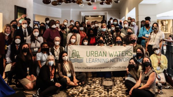 Members of the Urban Waters Learning Network at River Rally 2022 in Washington, DC. Photo by James Mills.