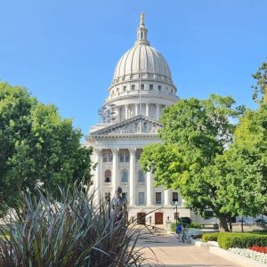 wicapitolcrop Image of the Wisconsin State Capitol Building.