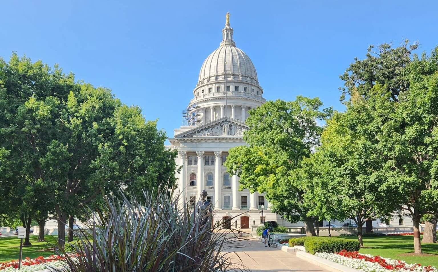 wicapitolcrop Image of the Wisconsin State Capitol Building.