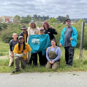 River stewards Image of Kaiya and the River Stewards smiling.